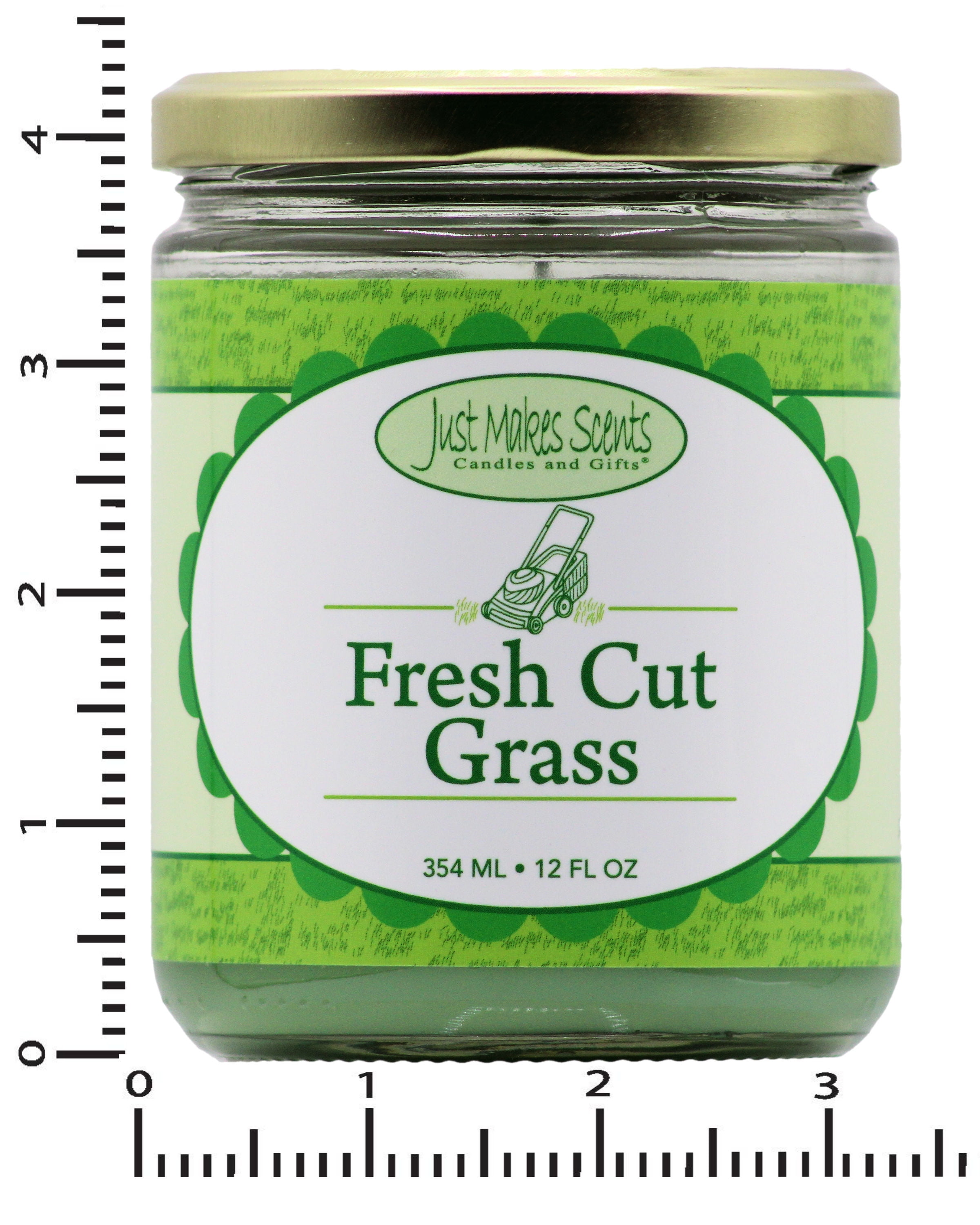 Fresh Cut Grass Salsa Jar Candle 12oz -Just Makes Scents Candles & Gifts