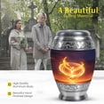 thumbnail image 3 of MUKTIVE Phoenix Burial Urns for Human Ashes Adult Man & Women, Large Ocean Cremation Urns for Ashes Adult Male, Star Funeral Gift for Female, 10 inch black Burial Urn for Mother & Father, 3 of 7