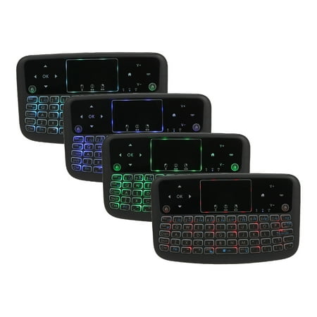 A36 Mini Wireless Keyboard 2.4G Color Backlit Air Mouse Touchpad Keyboard For Android TV Box Smart TV PC