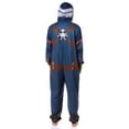 thumbnail image 5 of Marvel Captain America Winter Soldier Superhero Adult Hooded Union Suit Costume Pajama For Men and Women, 5 of 8