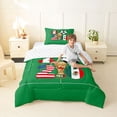 thumbnail image 4 of Erosebridal Ball Games Twin Comforter Sets,American Flag Football Sport Soccer Lover Bedding Set For Men Women,Reversible 2 Pieces, 4 of 7
