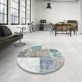 thumbnail image 4 of Ahgly Company Machine Washable Indoor Rectangle Contemporary Gainsboro Gray Area Rugs, 2' x 4', 4 of 7
