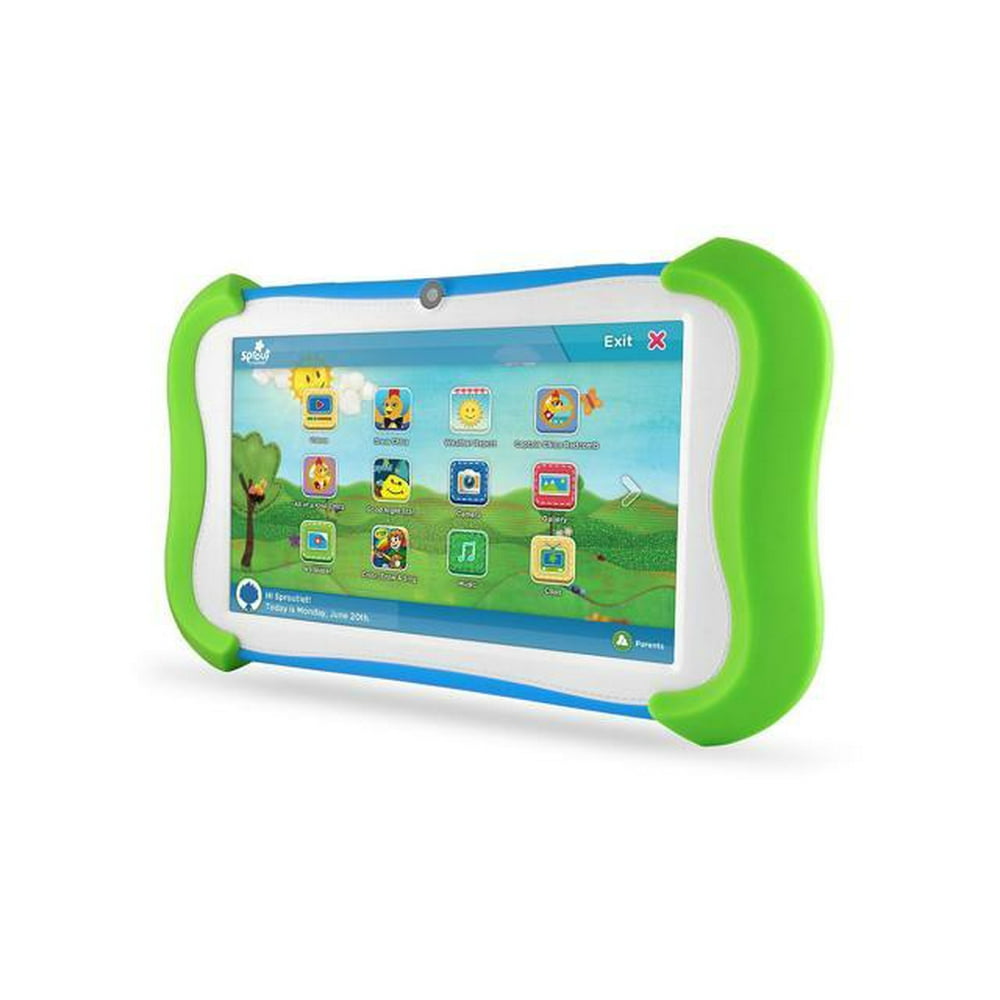 Refurbished Sprout Channel Cubby 7" HD 16GB KidFriendly Tablet Green