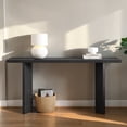 thumbnail image 2 of Hassch 63 Inch Console Table, Simple Entryway Table, Behind Couch Table for Living Room, Hallway, Foyer, Black, 2 of 8