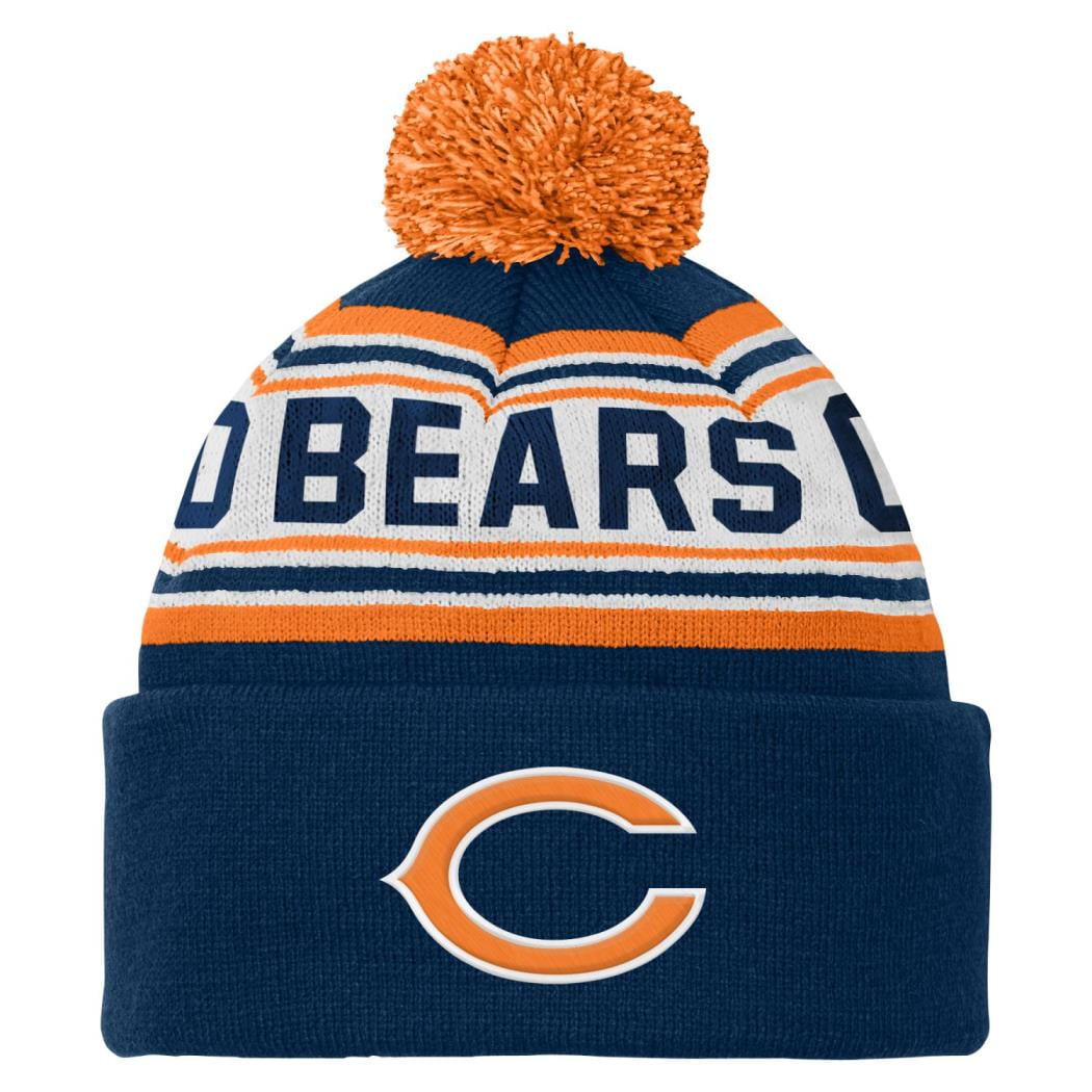 Chicago Bears Youth NFL Cuffed Knit Hat w Pom by Outerstuff