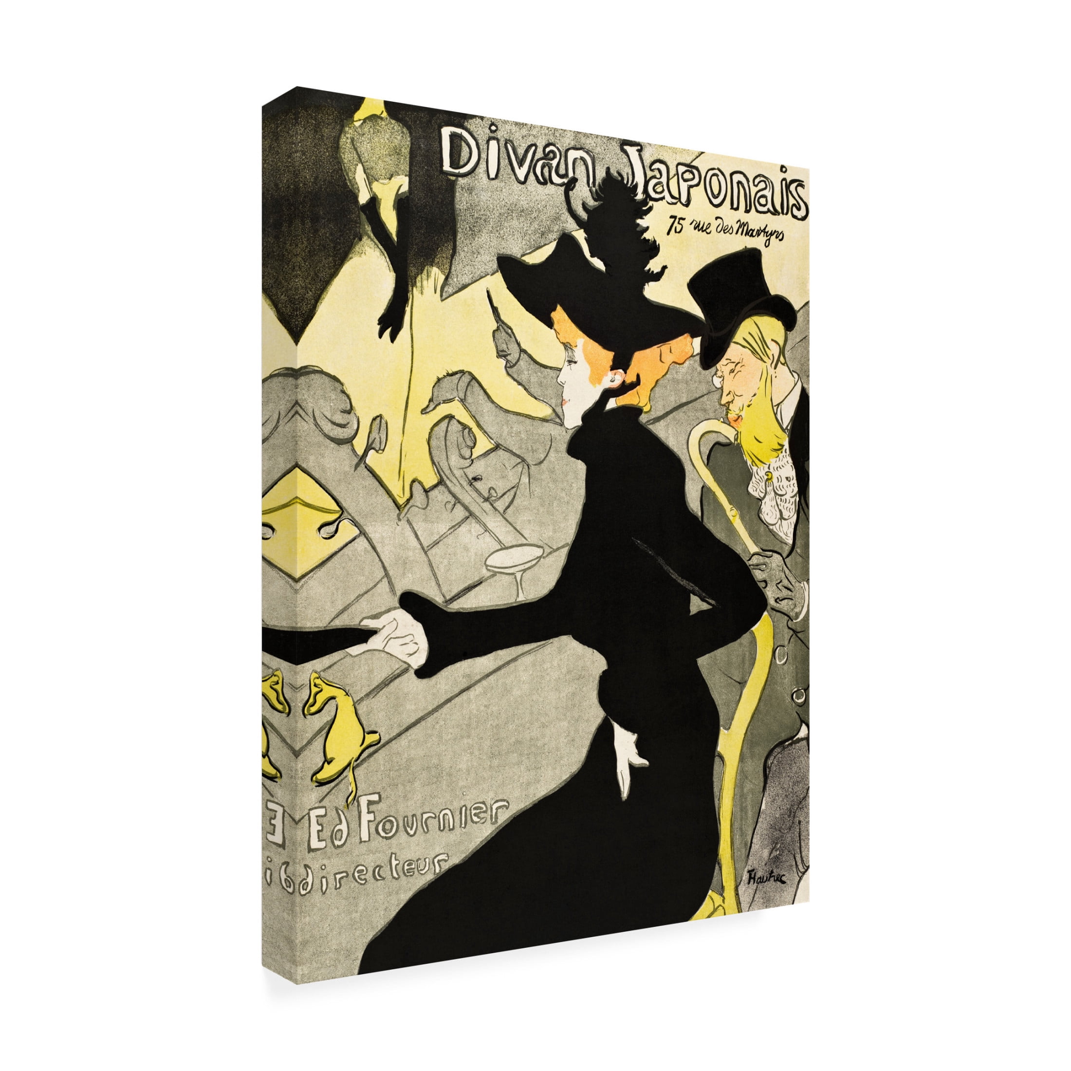 Trademark Fine Art Pictufy   Divan Japonais ca. 1892 Canvas Wall Art
