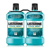 Listerine Cool Mint Antiseptic Mouthwash 2 Pack. 1.5 L