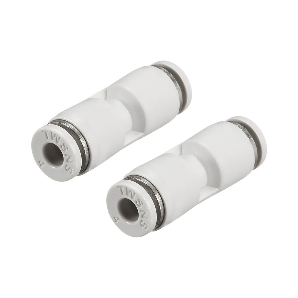 Straight Push Connectors,4mm OD Plastic Straight Union Push to Connect