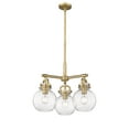 thumbnail image 3 of Innovations Lighting - Newton Sphere - 3 Light Stem Hung Pendant In Industrial, 3 of 5