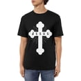 thumbnail image 1 of Jesús - Cruz cristiana Camisetas de algodón para hombre Camisetas casuales básicas de cuello redondo Camisetas de moda de manga corta,, 1 of 6