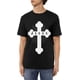 thumbnail image 1 of Jesus - Christian Cross Men's Cotton T-Shirts Casual Basic Crew Neck Tshirts Short Sleeve Fashion Tee Shirts,, 1 of 6