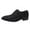 Black, variant on Xfvqtps New Mens Dress Shoes Large Size British Style Grid Printing Pointy Toe Lace up Breathable Comfortable Fashion Formal Business Casual Leather Shoes Black