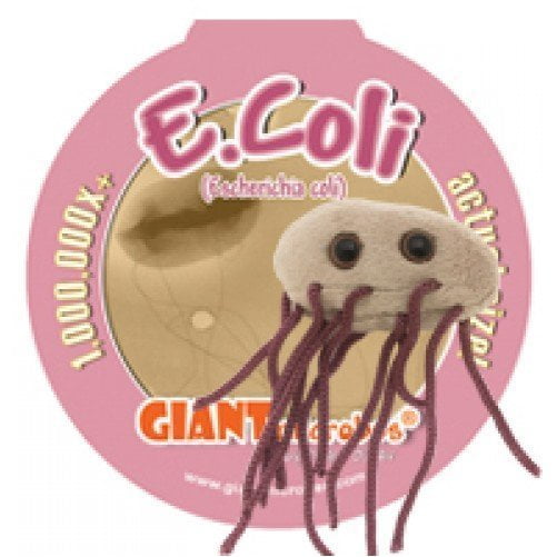 e coli plush toy