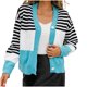 thumbnail image 2 of Pntutb moda mujer Casual cuello pico manga larga otoño suéter cárdigan blusa botón Pullver tops Pntutb Pntutb-6029, 2 of 9