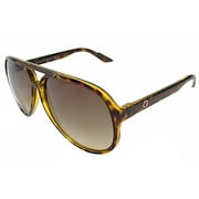 Gucci GG 1627/S 791/1W Havana Brown Gradient Aviator Sunglasses