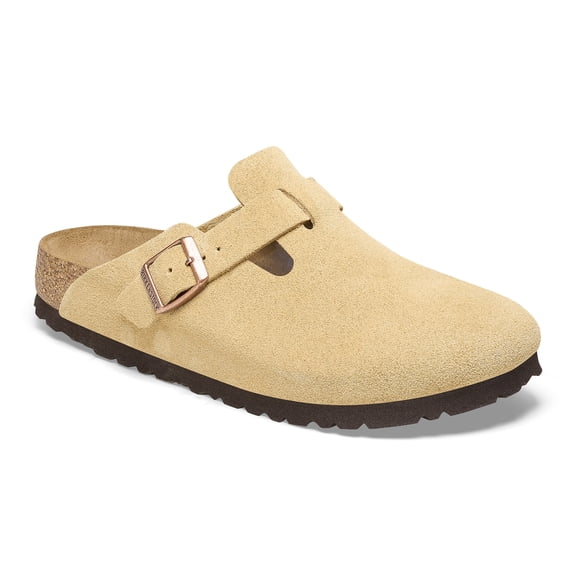 Birkenstock Boston Narrow Unisex Shoes Size 3, Color: Latte Cream