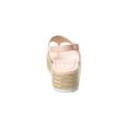 thumbnail image 3 of Stuart Weitzman Mel Leather Espadrille Flatform Sandal, 6.5, Pink, 3 of 5