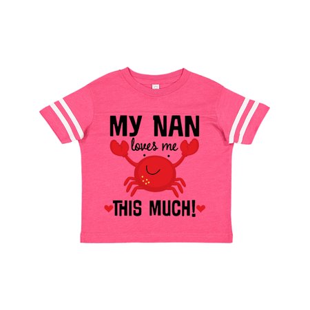 

Inktastic My Nan Loves Me Grandson Gift Gift Toddler Boy or Toddler Girl T-Shirt