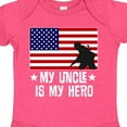 thumbnail image 4 of Inktastic Military Uncle is My Hero Us Flag Boys or Girls Baby Bodysuit, 4 of 5