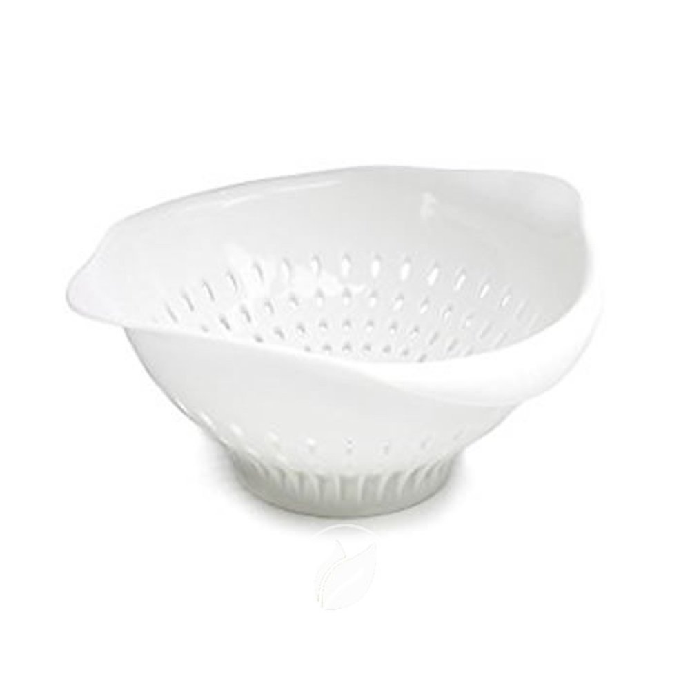 Colander Large White 3.5 QT by Preserve, Pack of 2