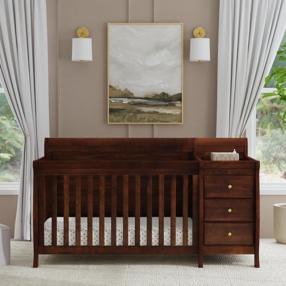 DaVinci Kalani 4-in-1 Convertible Crib & Changer in Espresso