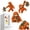 4pcs -Mix, variant on Monkey Punch Acrylic Refrigerator Magnet, Protect Punch the Monkey Refrigerators Magnets, Acrylic Monkeys Hugging Refrigerator Magnet, 2026 Punc-h Monkeys Ornaments