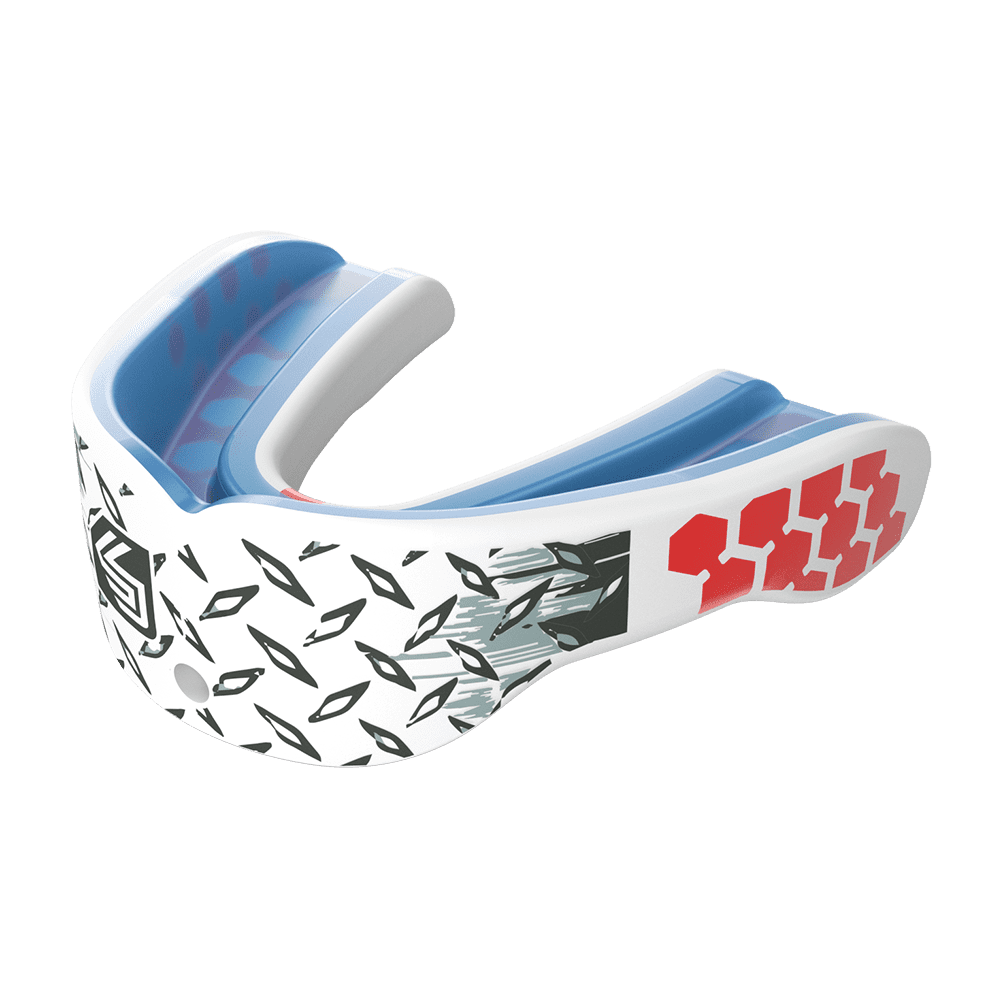 Shock Doctor Gel Max Power Trans Mouth Guard Blue Mens Adult MMA Boxing Rugby 
