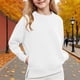 thumbnail image 1 of Cowsor Womens Varsity Oversized Sweatshirt Crewneck Long Sleeve Casual Fashion Pullover Top Fall Outfits, 1 of 7