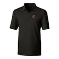 thumbnail image 2 of Men's Cutter & Buck  Black Greenville Drive Forge Pencil Stripe Stretch DryTec Polo, 2 of 3