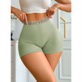 thumbnail image 4 of MEICHEN Women's High Waisted Boxer Briefs with Letter Pactwork Solid Fashionable Casual No Show Underwear Summer Clothing Fall Fashion Essentials, 4 of 8