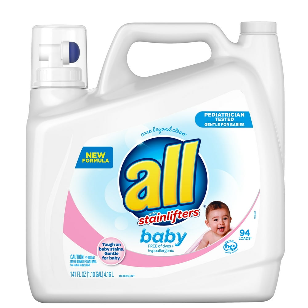 all Baby Liquid Laundry Detergent, Gentle for Baby, 141 Ounce, 94 Loads