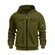 thumbnail image 4 of pstuiky manga larga de hombre, Chaqueta tipo cárdigan con capucha y cremallera de manga larga de color liso para hombre Tops casuales para hombres xxl, 4 of 4