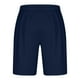 thumbnail image 4 of Puntoco Pantalones Cortos Deportivos Con Bolsillos Informales Elásticos Con Cordones Para Hombre, Pantalones Cortos Para El Hogar, Pantalones De Tres Cuartos, Azul M, 4 of 5