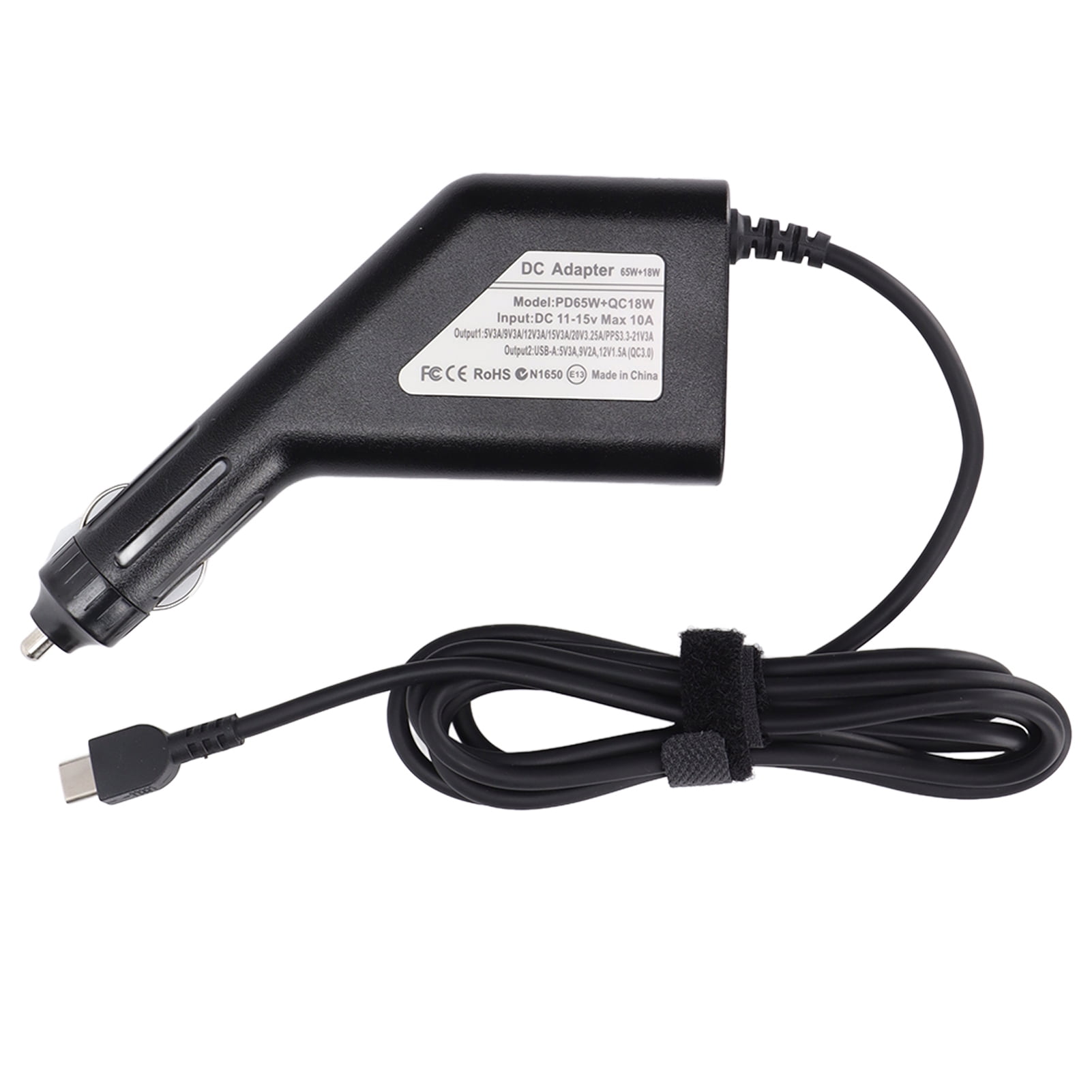 65W Laptop Car Charger, Car Adapter Smart Chip QC18W Multiple  Functions  for Tricycles for  for SUVs