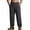 Black, variant on Men's Four Seasons American Jogging Pants with Zipper Straight Leg Leisure Trousers for Running, Casual Wear, and Daily UseBlueS