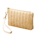 thumbnail image 5 of GASTROPOD 2026 New Straw Clutch Bag Bohemian Summer Beach Straw Purse Zipper Wristlet Wallet for Women for Beach,Travel,Shopping,Casual,Party - Beige, 5 of 5