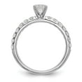 thumbnail image 4 of Auriga Fine Jewelry 14K White Gold Lab Grown Diamond Engagement Ring Size 7 for Women, 4 of 6