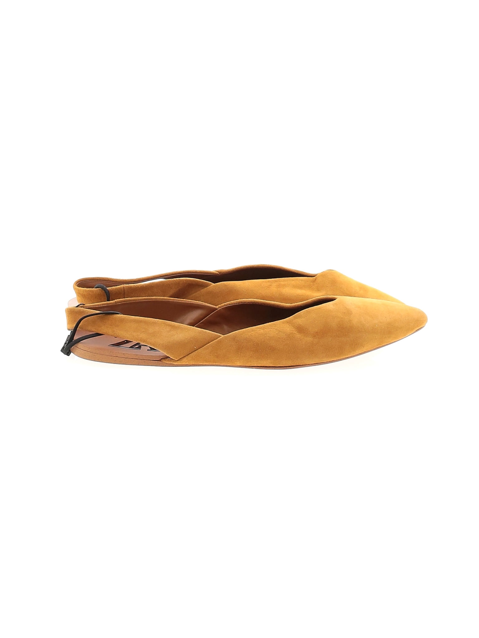 zara yellow flats