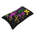 thumbnail image 3 of Kll Mardi Gras With Flamingo Pillow Covers Envelope Closure,Super Soft And Cozy Fuzzy Fleece Pillow Case Cover 16"X24", 3 of 8
