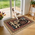 thumbnail image 2 of MJIAexp 2'x3' Area Rug Washable Entry Door Rug, Vintage Western Bear Deer Decor Indoor Carpet Rugs, Non Slip Soft Low Pile Area Carpet for Entryway Bedroom Festive Decor, 2 of 6