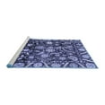 thumbnail image 2 of Ahgly Company Machine Washable Indoor Rectangle Oriental Blue Traditional Area Rugs, 6' x 9', 2 of 4