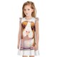 thumbnail image 1 of Fotbe Cartoon Guinea Pig Vestido de Dormir para Niñas de 3 a 10 Años, Mangas Cortas, Estilo Princesa, Pijama Camisón con Mangas Voladas-XX-Large, 1 of 6