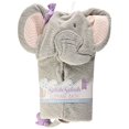 thumbnail image 2 of Baby Aspen Splish Splash Elephant Bath Hooded Spa Towel, Gray, 2 of 2