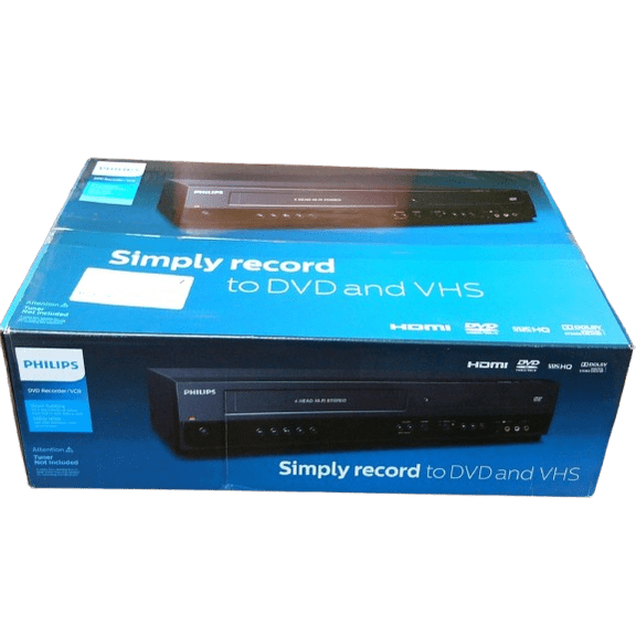 Philips DVDR3385V DVD VCR Combo HDMI (New)