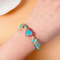 thumbnail image 5 of Give my granddaughter always love you jasper heart bracelet form grandma/grandpa adjustable handmade jasper bead bracelets for women girls, 5 of 8