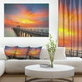 thumbnail image 1 of Wooden Bridge under Yellow Sky, 1 of 3