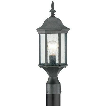 - Thomas Lighting SL90507 Hawthorne Outdoor Post Lantern, Black