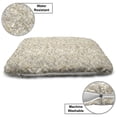 thumbnail image 3 of Beige Pet Bed, Floral Ornamental Pattern with Wedding Bouquet Blossoming Nature Botanical Print, Resistant Pad for Dogs and Cats Cushion with Removable Cover, 24" x 39", Dust Beige Tan, by Ambesonne, 3 of 4