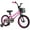 Pink, variant on Costway 12" Kid’s Bike with Training Wheels Adjustable Handlebar & Seat Handbrake Black