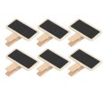 thumbnail image 4 of Tableau Noir Miniature en Bois, Réutilisable Panneaux Miniatures Clip Message Board pour les Parties, 4 of 7